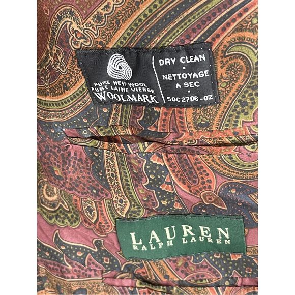 Lauren Ralph Lauren Wool Blazer Men's Size 41 R Gray Multicolor Sports Coat - Picture 12 of 13
